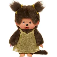 Monchhichi | Meisje In Gouden Glitterjurk 20 cm