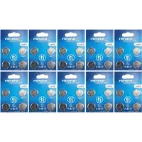 Renata - Knoopcel batterijen - CR2016 - Lithium - 3V - 40 stuks