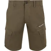 PME Legend Broek 'Nordrop regular fit cargo shorts' olijfgroen