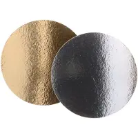Funcakes Taartkarton - Goud/Zilver - Ø30 cm / 1 mm - 100 Stuks - Taartonderlegger