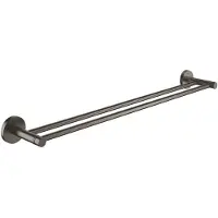 GROHE Start Dubbele Handdoekhouder – 600 mm – Wandmontage – Metaal – Geborsteld Hard Graphite