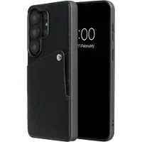 Selencia Riva Backcover met Pashouder voor de Samsung Galaxy S26 Ultra - Zwart