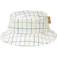 Fresk UV 50+ Bucket hat voor kinderen 86 – Omkeerbare Zonnehoed - Jongens - Creme - Classic Check