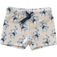 Fresk UV Zwembroek voor Jongens 86 - Sneldrogende Zwemkleding - UV-bescherming UPF 50 - Zwemshort Kinderen - Creme - Monkey