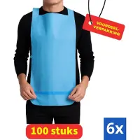 Romed 6x Wegwerpslab met opvanggootje - (6x 100 stuks) Voordeel verpakking