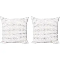 Abakuhaus Valentijns decoratieve kussenhoezen (2 stuks), romantisch hart, 45x45 cm, roze grijs wit