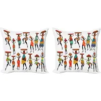 Abakuhaus Tribal Decoratieve Kussenhoes 2-pack, Dames, 60x60 cm, meerkleurig