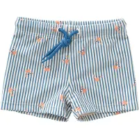 Fresk UV Zwembroek voor Jongens 62 - Sneldrogende Zwemkleding - UV-bescherming UPF 50 - Zwemshort Kinderen - Blauw - Stripes & Crabs