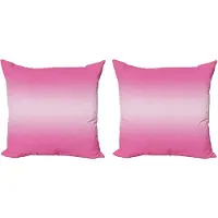 Abakuhaus Ombre decoratieve kussenhoez 2-pack, snoep-geïnspireerd design, 40x40 cm, roze