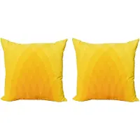 Abakuhaus Gele decoratieve kussenhoes, 2 stuks, moderne kleur 45x45 cm, oranjegeel