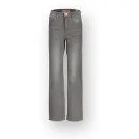 Vingino straight fit jeans grey denim Grijs Effen - maat 170