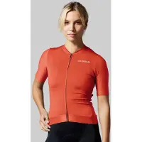 Acelera Pro Wielershirt - Fietsshirt Dames Korte Mouw - Wielrenshirt - Fietskleding - Oranje - Maat XL