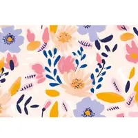 A.S. Création Fotobehang bloemenprint in blauw kleurrijk