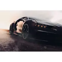 Karo-art 450cm X 300cm - Fotobehang - Sportauto in de woestijn, in 11 maten te koop, inclusief behanglijm