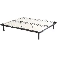 Vente-unique Lattenbodem - Zelf te monteren 140 x 190 cm - 2 x 19 latten - Met poten - Zwart - KALISTA van YSMÉE