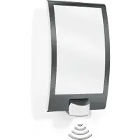 Steinel Wandlamp buiten met bewegingssensor L 22 S, zwart, Roestvrij staal, Modern