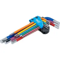 Bgs Inbussleutelset Veelkleurige binnenzeskant 1,5 - 10 mm 9 st. ...