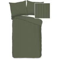 Descanso Baby Dekbedovertrek Katoen Satijn Hotel Sevilla - olive green 100x135cm