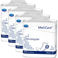 Molicare Rectangular 15 x 60 cm - rechte luiers - 4 pakken van 28 stuks