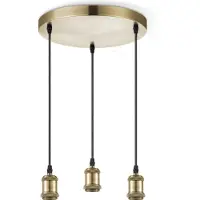 Home Sweet Home hanglamp pendel Vintage 3 lichts rond - Brons