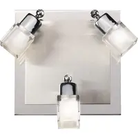 Esto COB 15 Watt LED plafond wandlamp slaapkamer zilverglas lamp761050-3