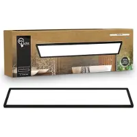 B.K. Licht LED-paneel Shallow, zwart, Werkkamer / Kantoor, Kunststof, LED paneel