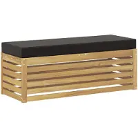 vidaXL Buitenstoel Bank Massief Acacia Hout Wit