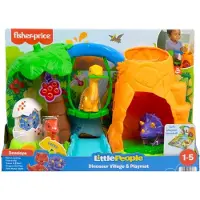 Fisher-Price Little People dinosaurus speelset met speelmat - speelgoed.