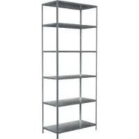 Schulte Legbordstelling in modulair systeem, Basisstelling, 1000 x 500 x 2500 mm, gegalvaniseerd