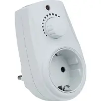ORNO Doorvoerstekker met dimmer - Stekkerdimmer/Plug-in dimmer -Min40watt Max. 280 Watt - LED dimmer - Gloeilamp dimmer-VOOR Nederland