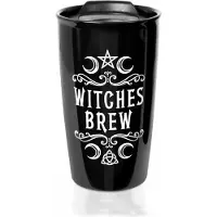Alchemy England - Gothic Mok - Witches Brew - voor Geen - wit-zwart | Maat Standard