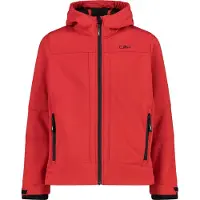 CMP - Boy's Jacket Fix Hood Softshell - Softshelljack 116, rood