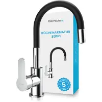 Bächlein Keukenkraan Serio Met Flexibele Hals - 360° Draaibare Uitloop Voor Elke Hoek Van Uw Gootsteen, Moderne Keukenkraan