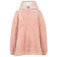 Trespass Uniseks Volwassen Knusse Oversized Hoodie Deken (Misty Rose)