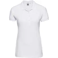 Russell athletic Russell Dames/Dames Stretch Slim Poloshirt (Wit)