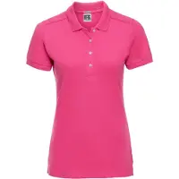 Russell athletic Russell Dames/Dames Stretch Fitted Poloshirt (Fuchsia)