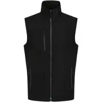 Regatta Heren Navigate Softshell 2-laags bodywarmer (Zwart/Seal Grijs)