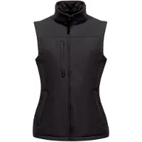 Regatta Dames/dames Flux Softshell Bodywarmer / Mouwloos Jasje (Waterafstotend & Windbestendig) (Allemaal zwart)