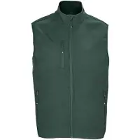Sols Heren Falcon Softshell Bodywarmer met rits (Bosgroen)