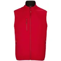 Sol Heren Falcon Softshell Bodywarmer met rits (Peperrood)