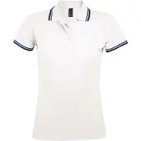 Sols Dames/Dames Pasadena Poloshirt (Wit/Zwaar)