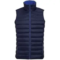 Sols Heren Wave lichtgewicht bodywarmer (Marine)