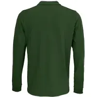 Sols Unisex poloshirt met lange mouwen van katoen voor volwassenen (Fles groen)