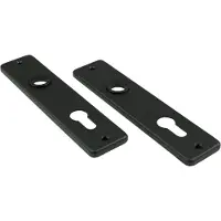 Ami Kortschild 180/41 RH Profielcilinder 55 Zwart 9005 Str - 739113
