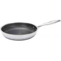 Klausberg 9023 - Koekenpan, antiaanbaklaag met honingraatstructuur - 28 cm - 3-laags - 304 roestvrij staal - PFOA-vrij