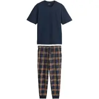 Next Pyjama lang navy / bruin / wit