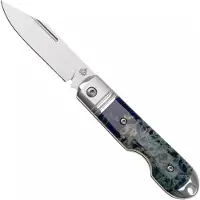 QSP Knife Moray QS171-B, Limited Edition, Satin Vanax, Ocean Blue Raffir Calceon zakmes
