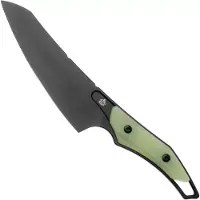 QSP Knife T-Cook QS172-B2, Black Nitro-V, Glow In The Dark G10 vaststaand mes