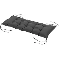 Outsunny -Sitzkissen-Polyester, Schaumstoff-100L x 40B x 10H cm-Dunkelgrau