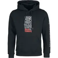 Iron Maiden Trui met capuchon - Axe Eddie - S tot XXL - voor Mannen - zwart - Maat S